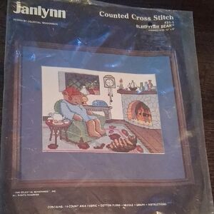 Sleepytime Bear Counted Cross Stitch Kit